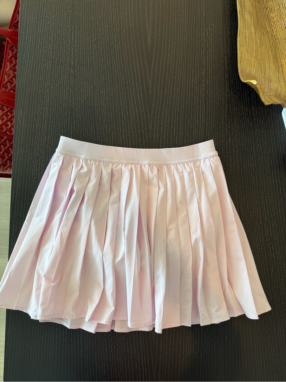 Lululemon pink high rise pleated tennis skirt in long